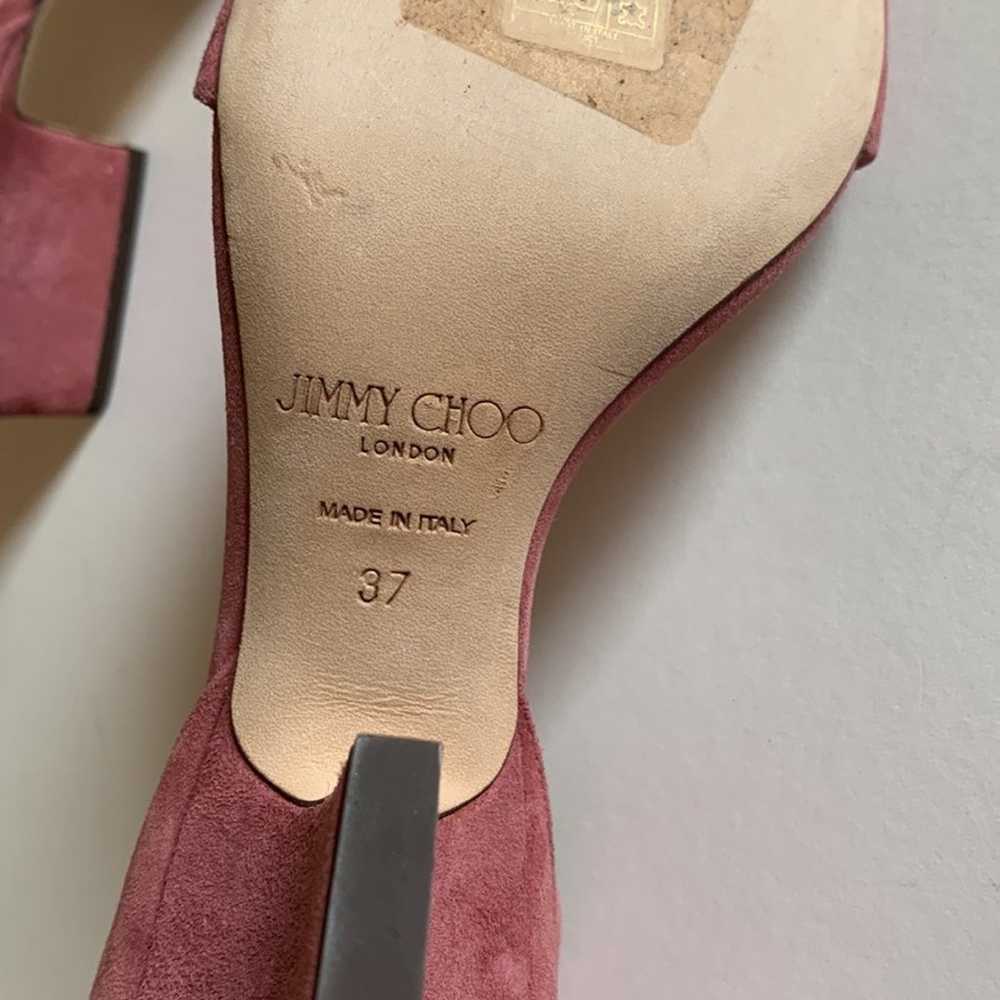 Jimmy Choo Carrie pink suede sandals - image 7