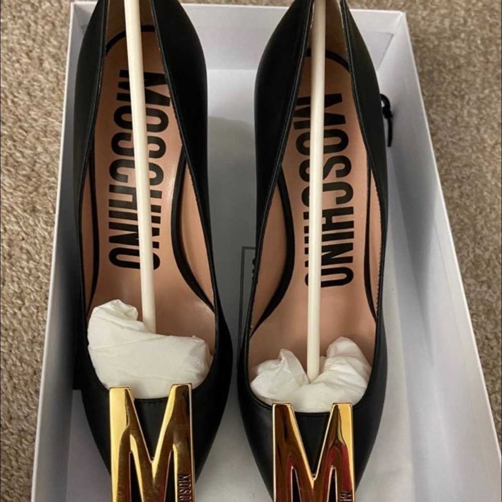 Designer moschino leather pumps women’s 6.5 NWT - image 1