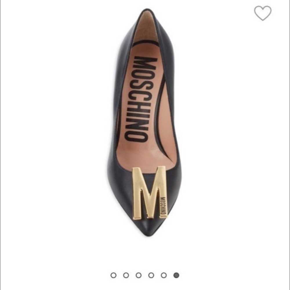 Designer moschino leather pumps women’s 6.5 NWT - image 2