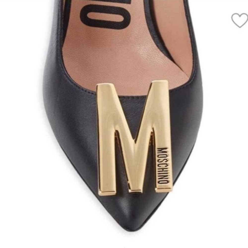 Designer moschino leather pumps women’s 6.5 NWT - image 3