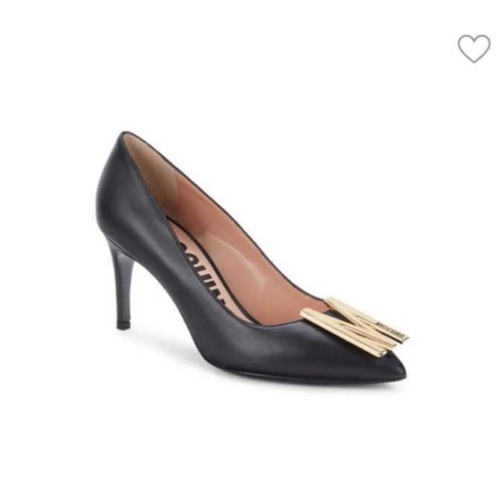 Designer moschino leather pumps women’s 6.5 NWT - image 5