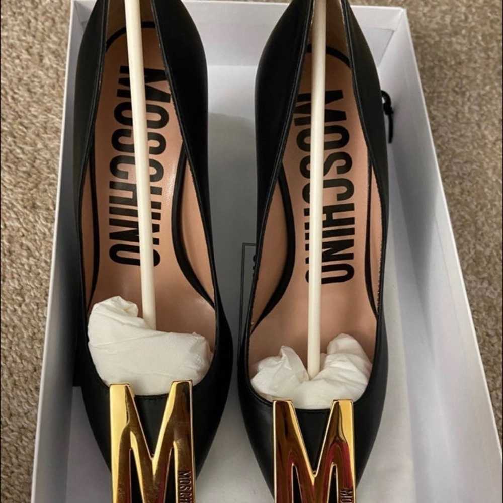 Designer moschino leather pumps women’s 6.5 NWT - image 7