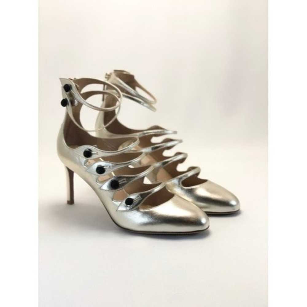 VALENTINO Gold Rockstud Leather Sandals EU:36 - image 12