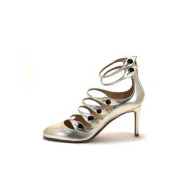 VALENTINO Gold Rockstud Leather Sandals EU:36 - image 1