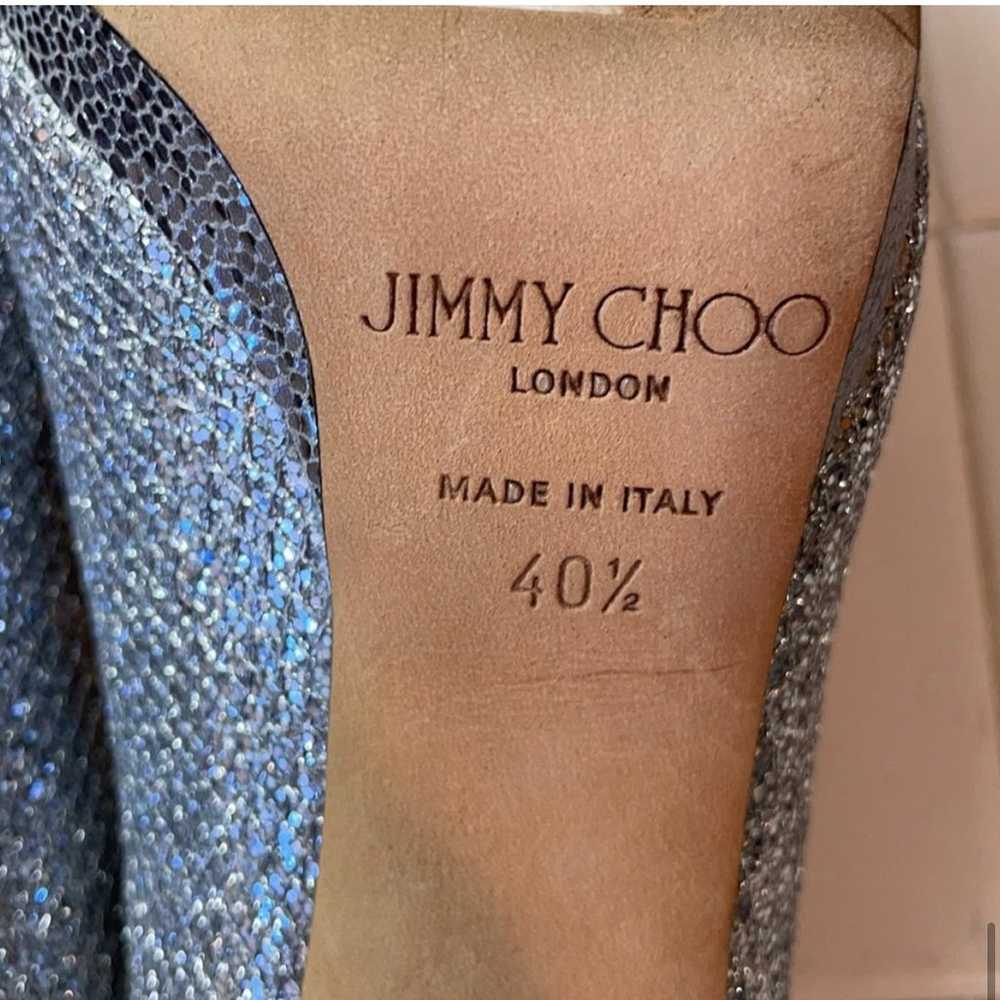 JIMMY CHOO Luna 100 Champagne Glitter platforms - image 9