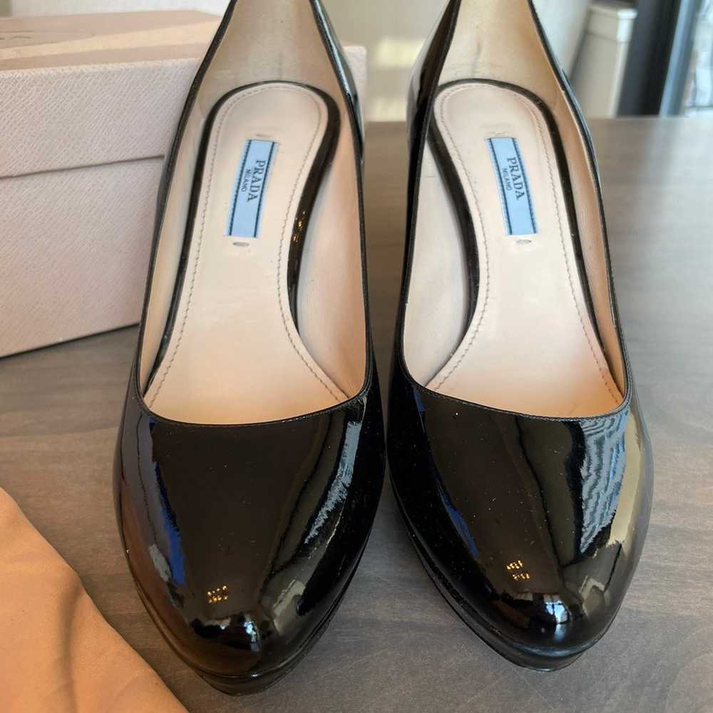 Prada Classic Black Patent Pumps - image 1