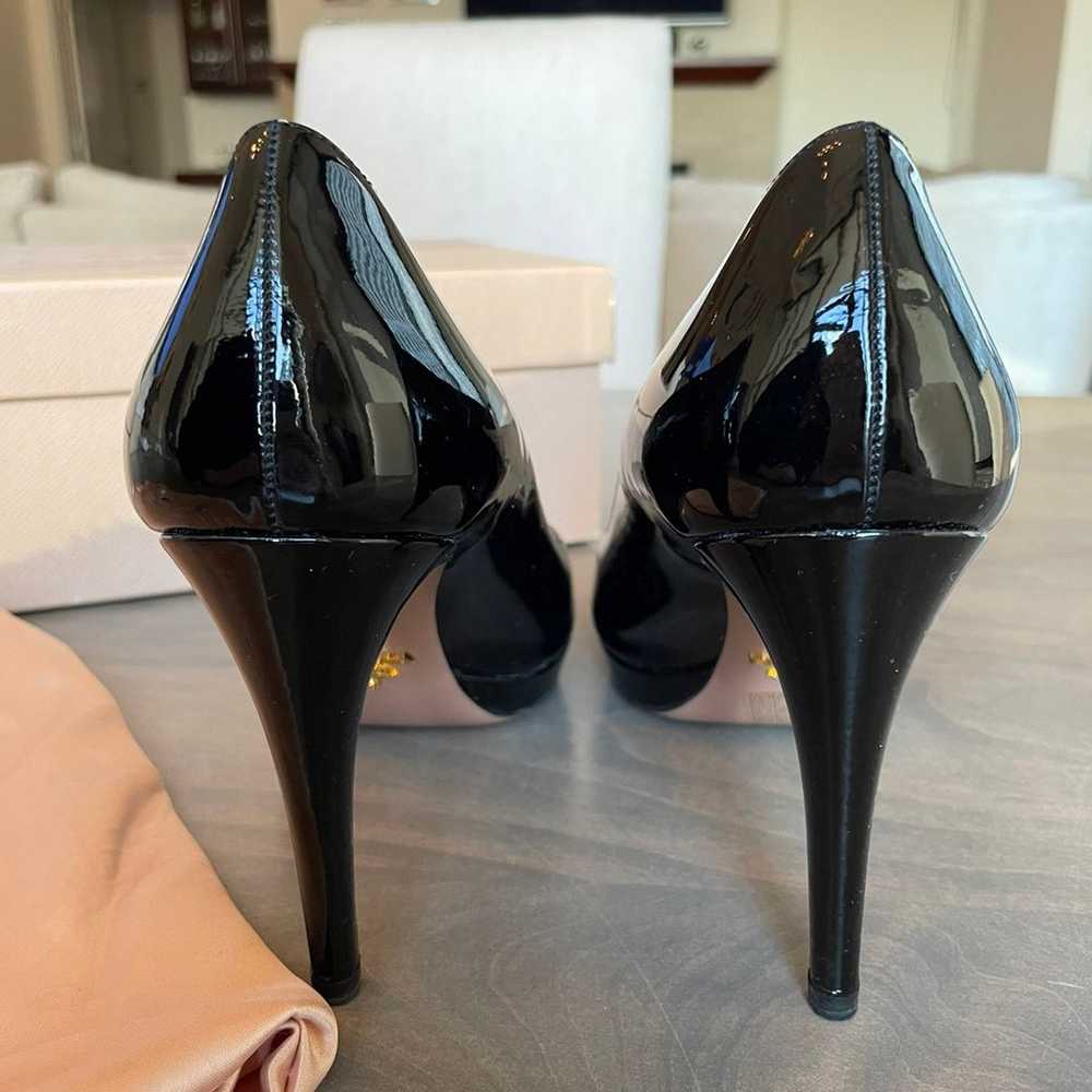 Prada Classic Black Patent Pumps - image 3