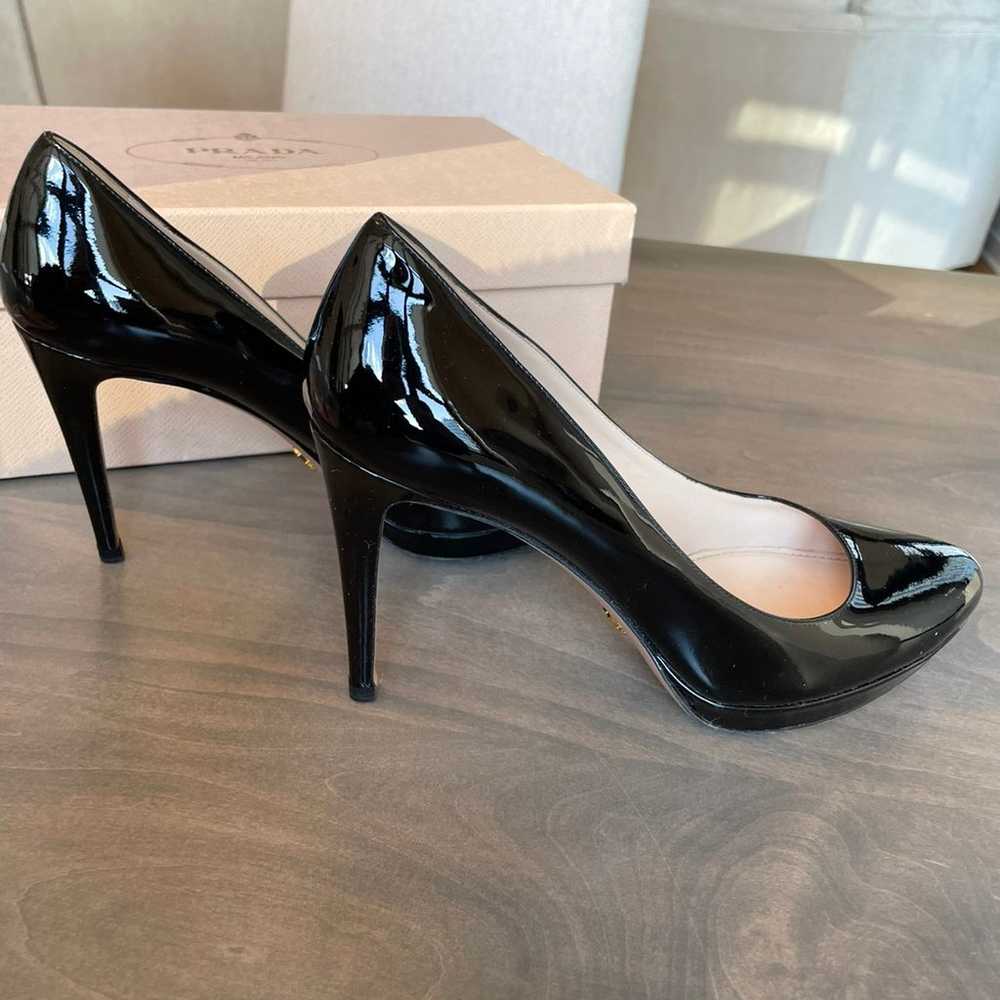 Prada Classic Black Patent Pumps - image 4