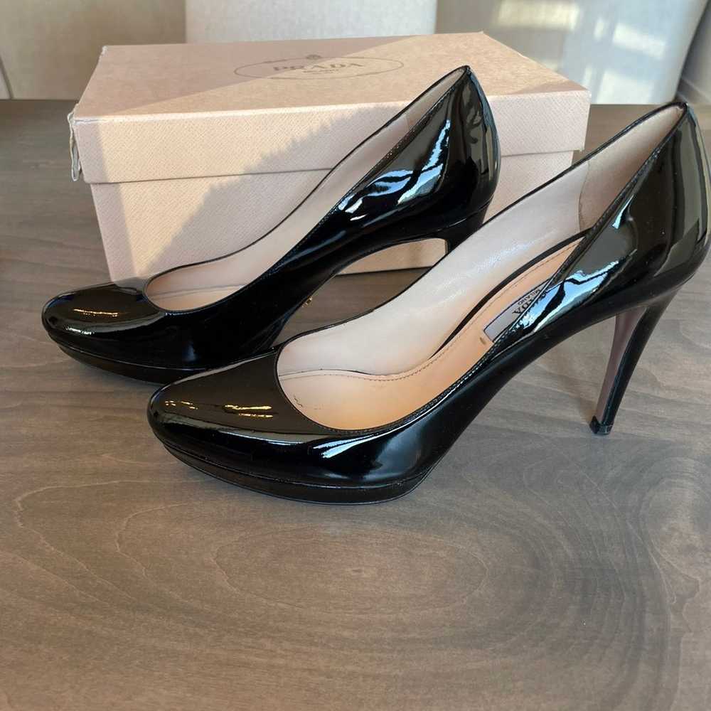 Prada Classic Black Patent Pumps - image 5