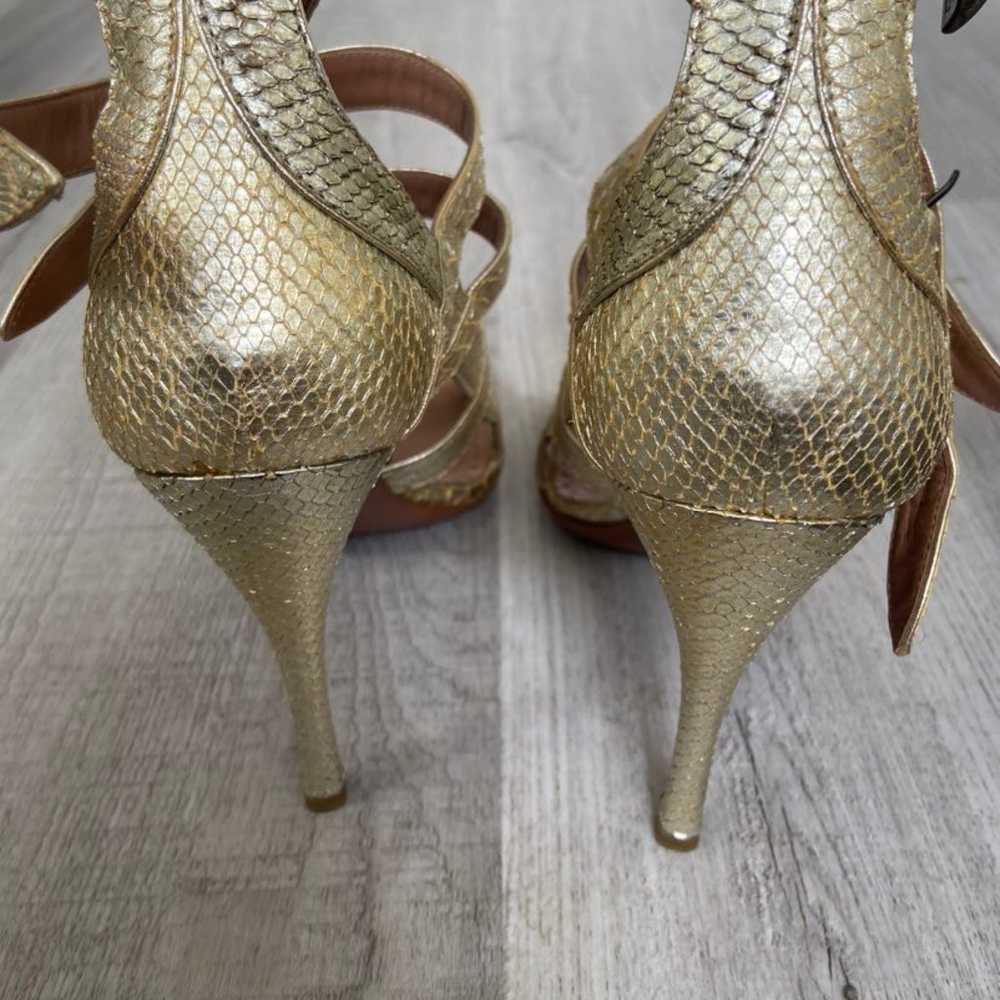 Alaia Python Gladiator Heels - image 9