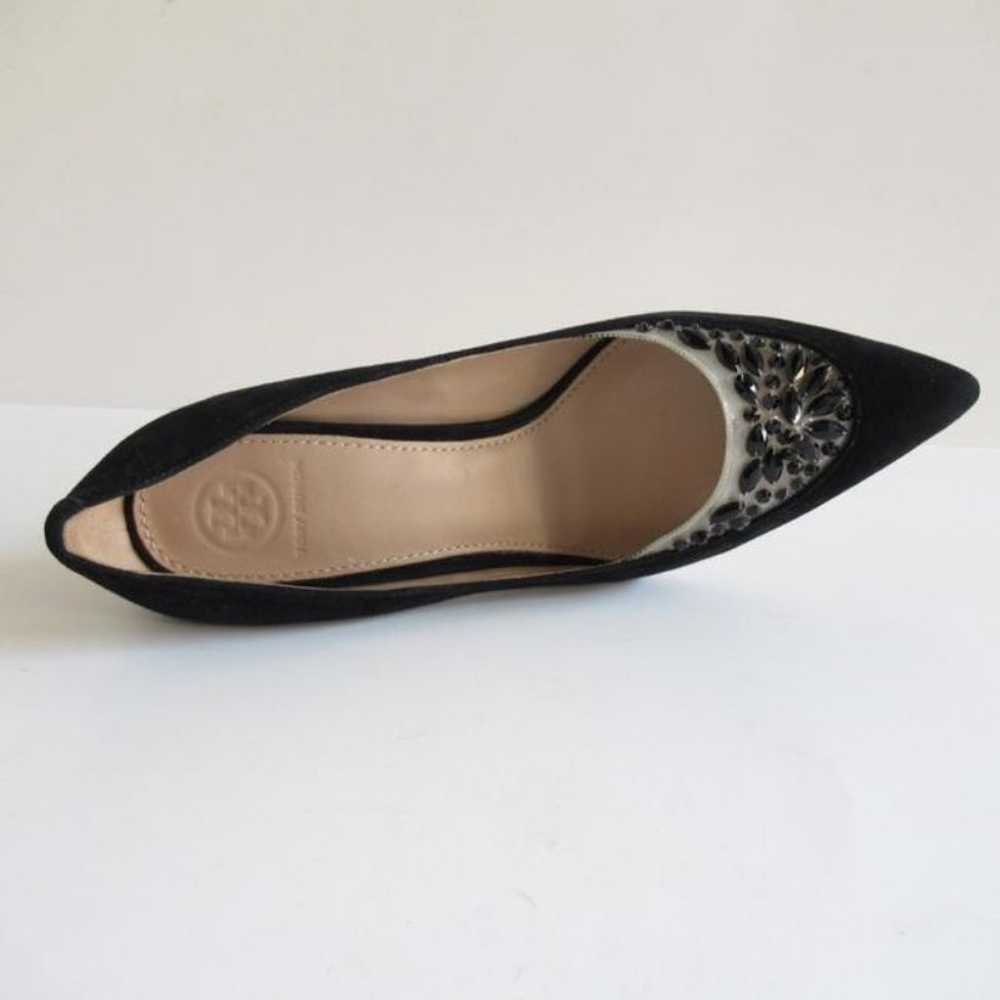 TORY BURCH size 7.5 suede formal heels - image 5