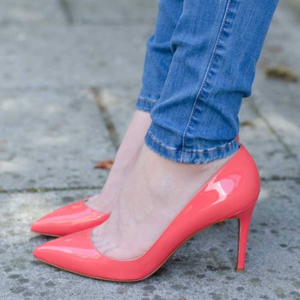 Authentic Louboutin in coral - image 1