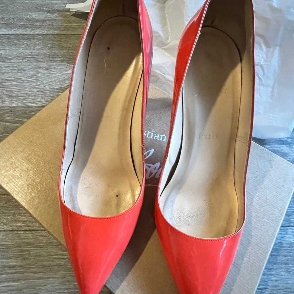 Authentic Louboutin in coral - image 2