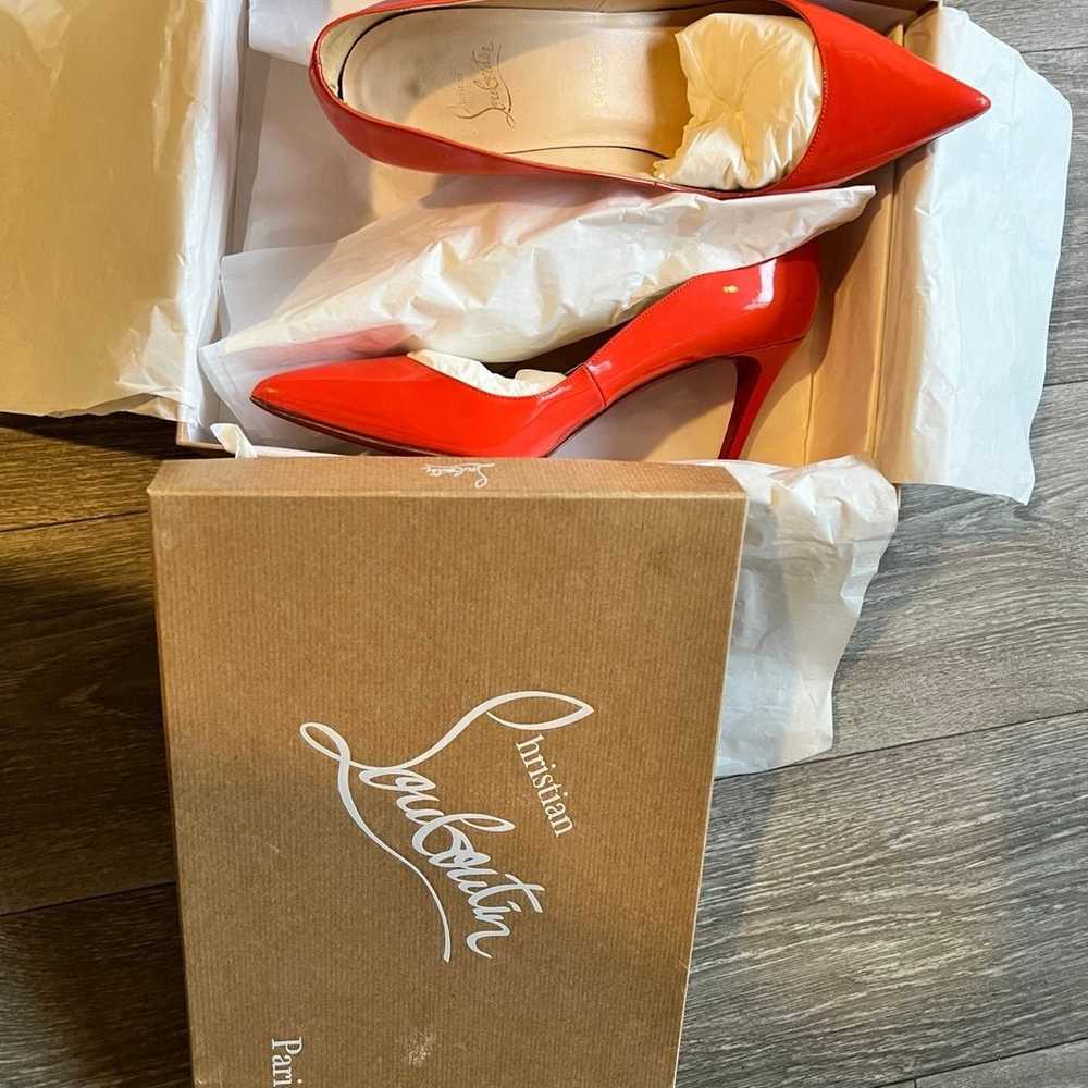 Authentic Louboutin in coral - image 3