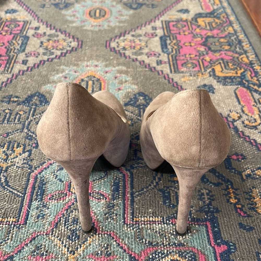 Prada Camoscio suede platform pump stiletto heels… - image 2