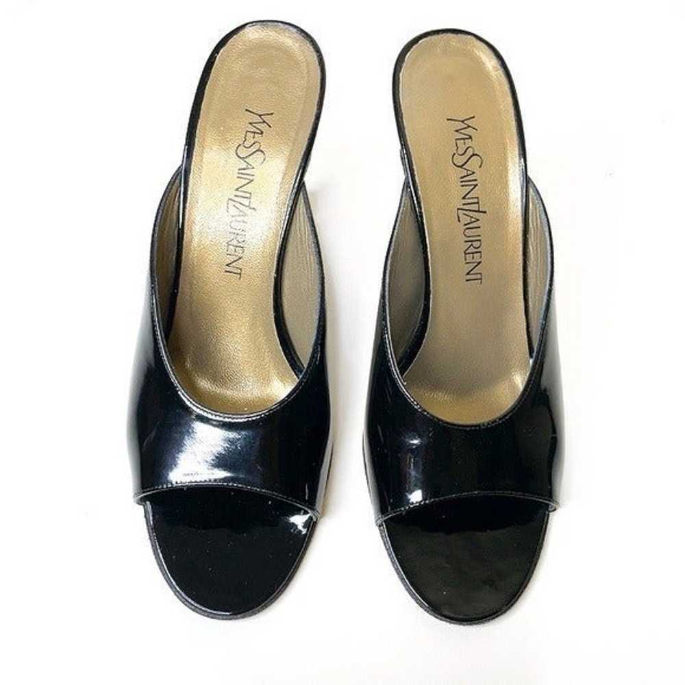 YVES SAINT LAURENT Black Patent Leather Heels - image 3