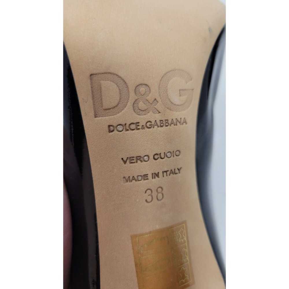 Dolce & Gabbana Black Patent Leather Peep Toe Boo… - image 7