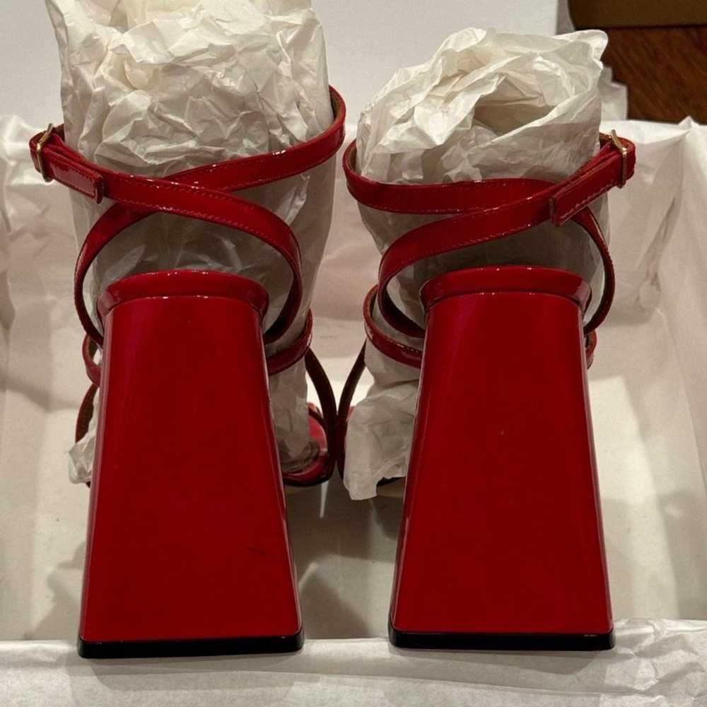 AREA NYC. AUTHENTIC. RED HIGH HEEL "A" SANDALS. R… - image 11