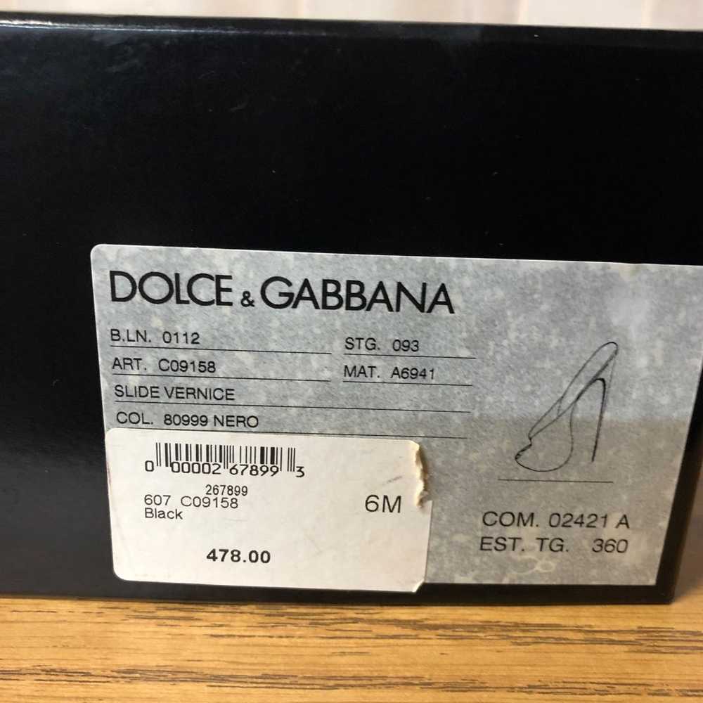 Dolce & Gabbana Black Peep-toe Heels Size 6 - image 5