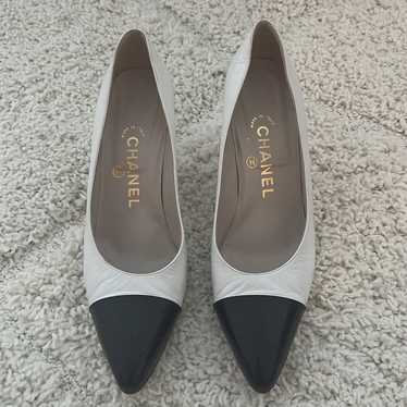 Chanel Leather Colorblock Heels