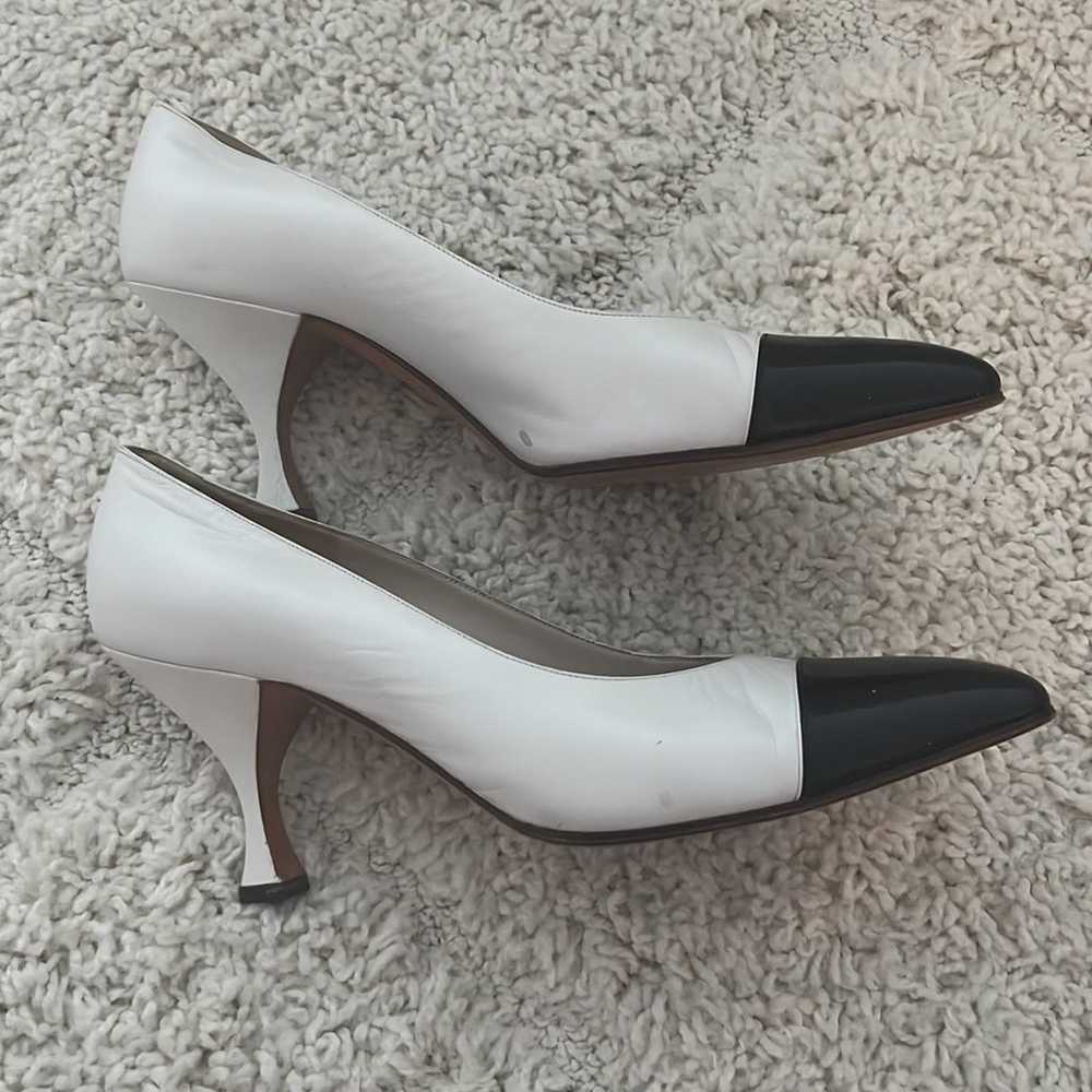 Chanel Leather Colorblock Heels - image 4