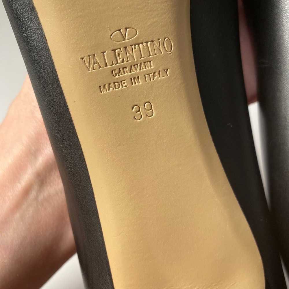 Valentino Garavani pumps leather rockstud heels b… - image 10