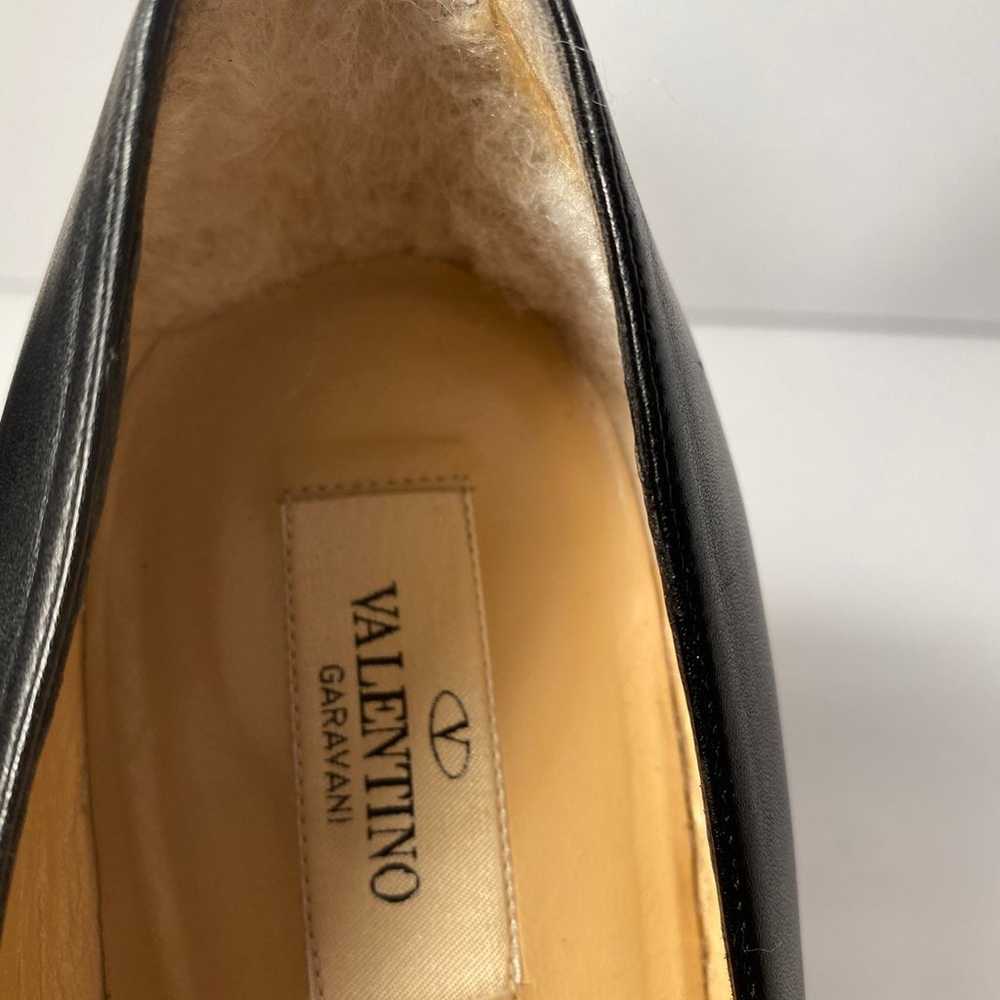 Valentino Garavani pumps leather rockstud heels b… - image 6