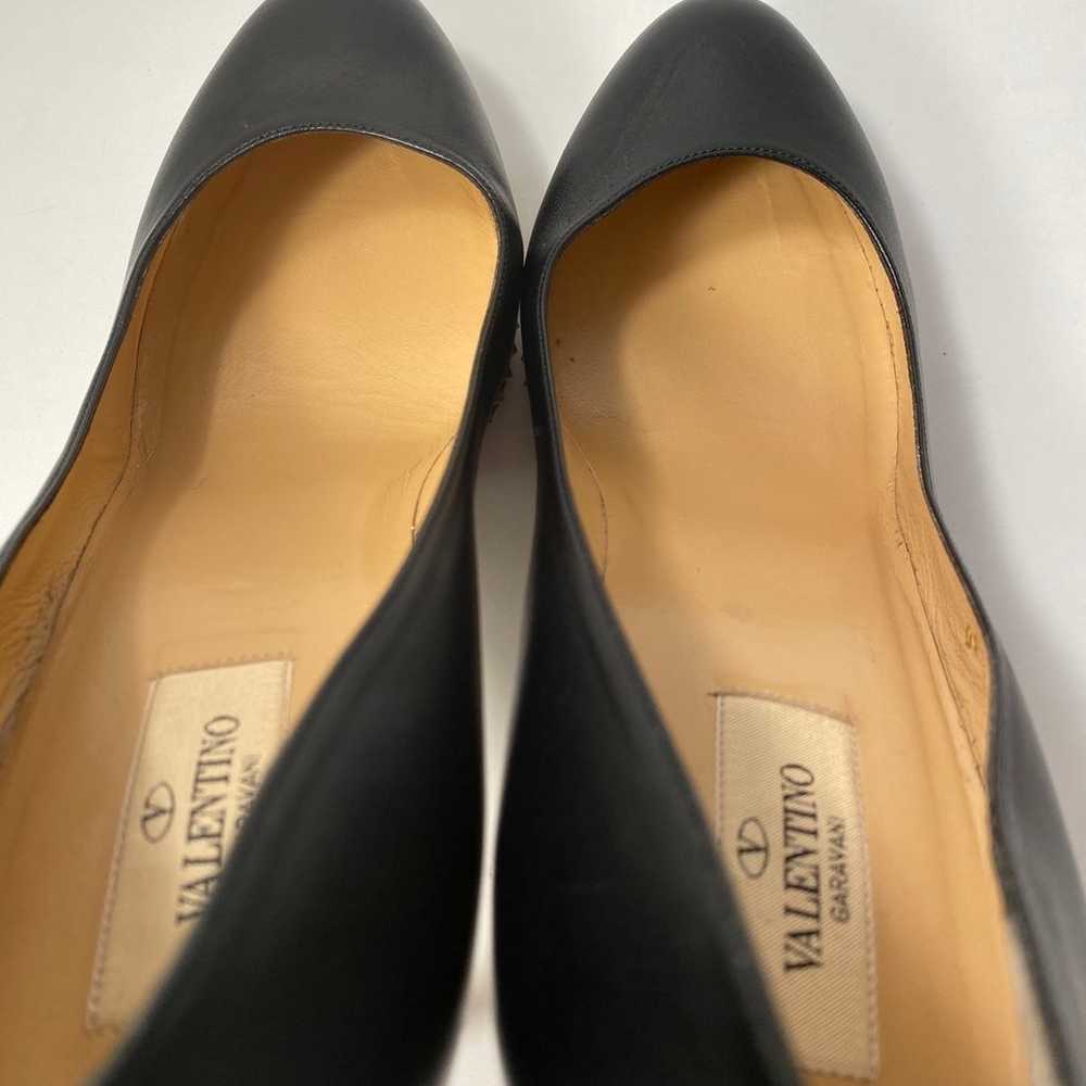 Valentino Garavani pumps leather rockstud heels b… - image 8