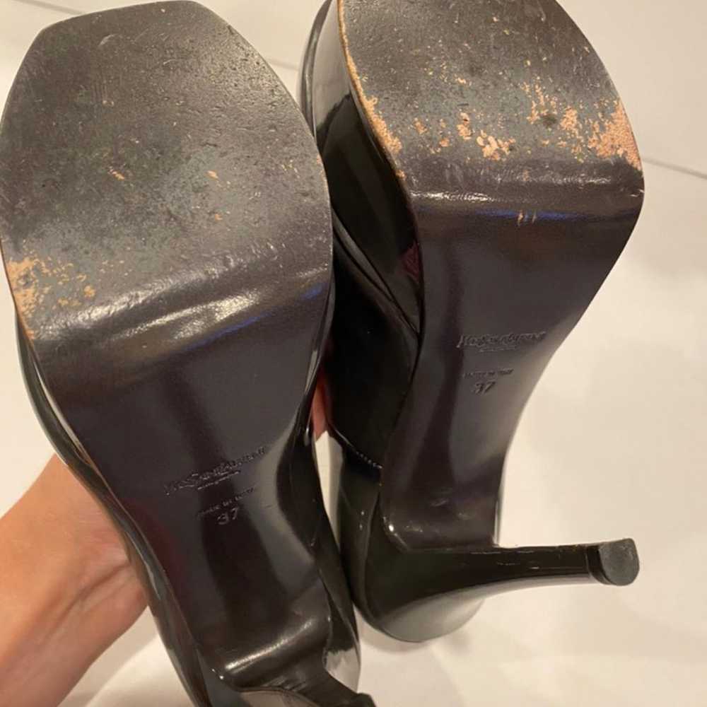 YSL yves saint laurent patent leather pumps Heels… - image 8