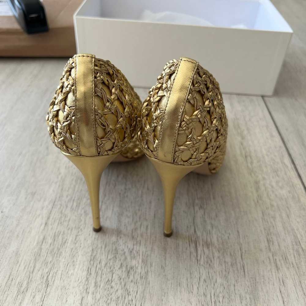 Casadei heels size 7 versilia oro $750 - image 4