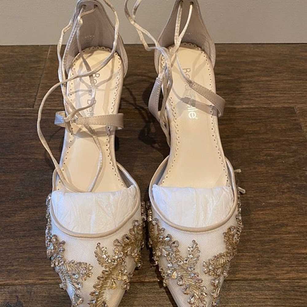 Bella Belle Wedding Shoes (size 7, champagne) - image 1