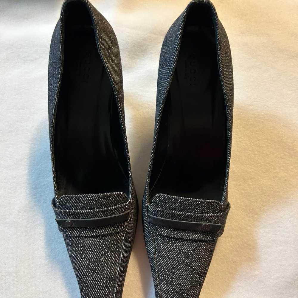 Gucci monogram heels size 8.5 - image 1