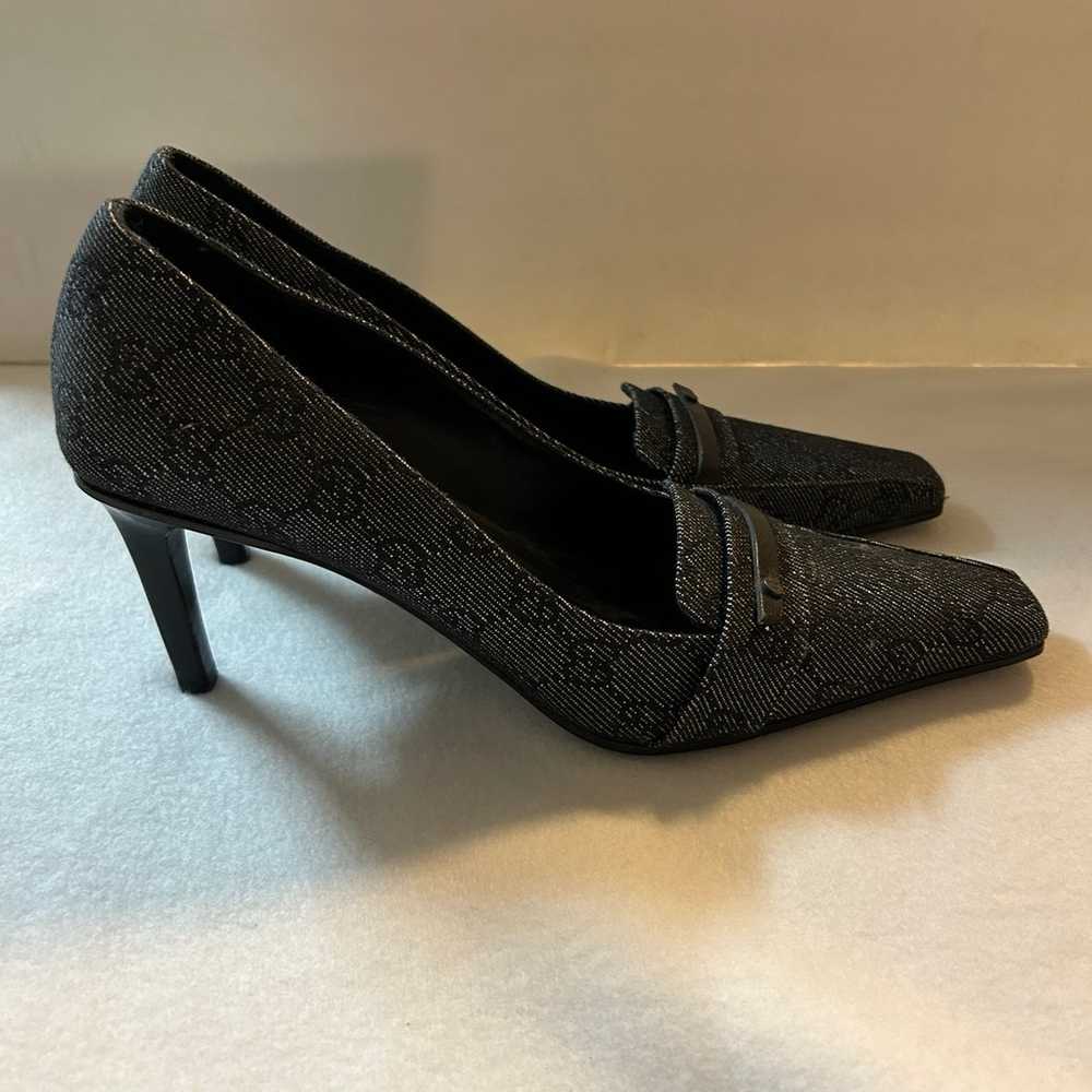 Gucci monogram heels size 8.5 - image 2