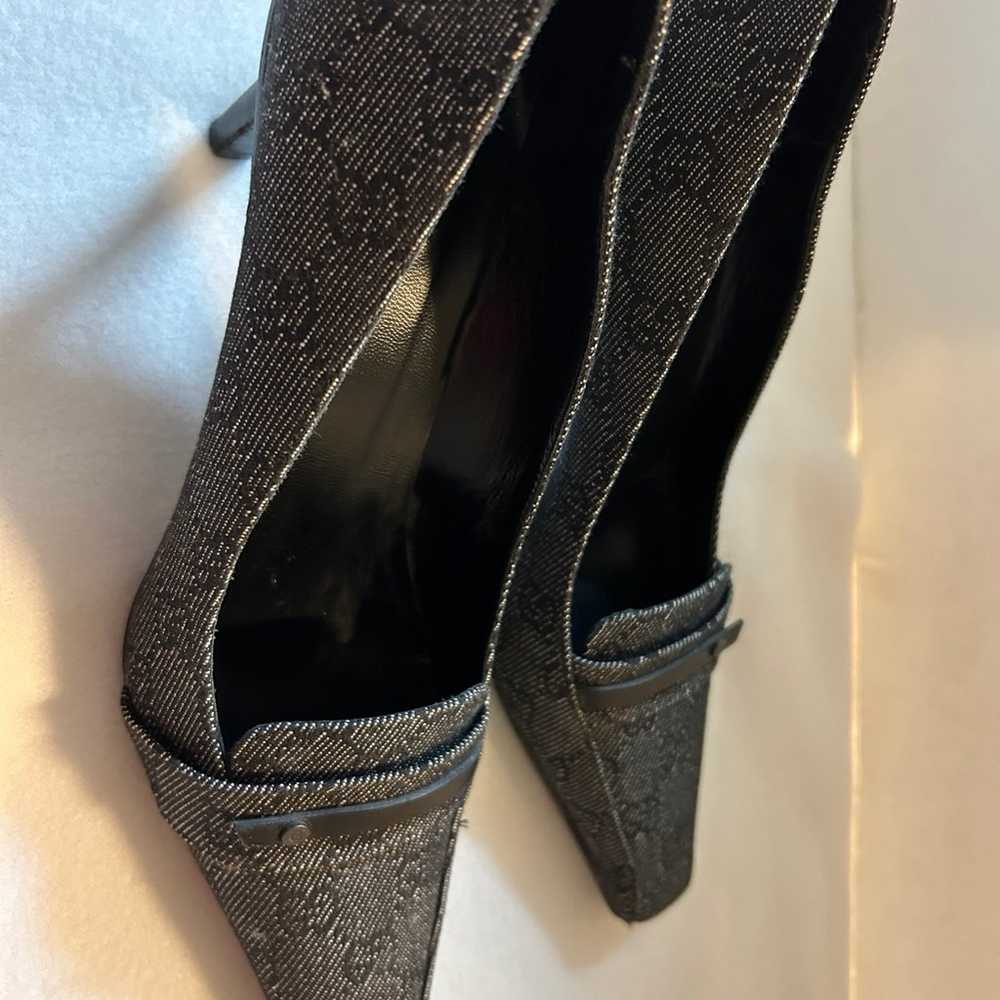 Gucci monogram heels size 8.5 - image 4