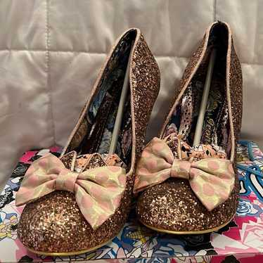 Irregular choice Minnie mouse glitter rose gold he