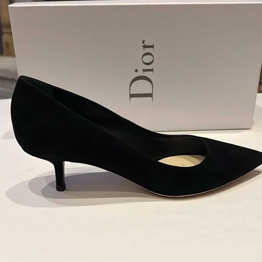 Christian Dior black suede heels - image 2