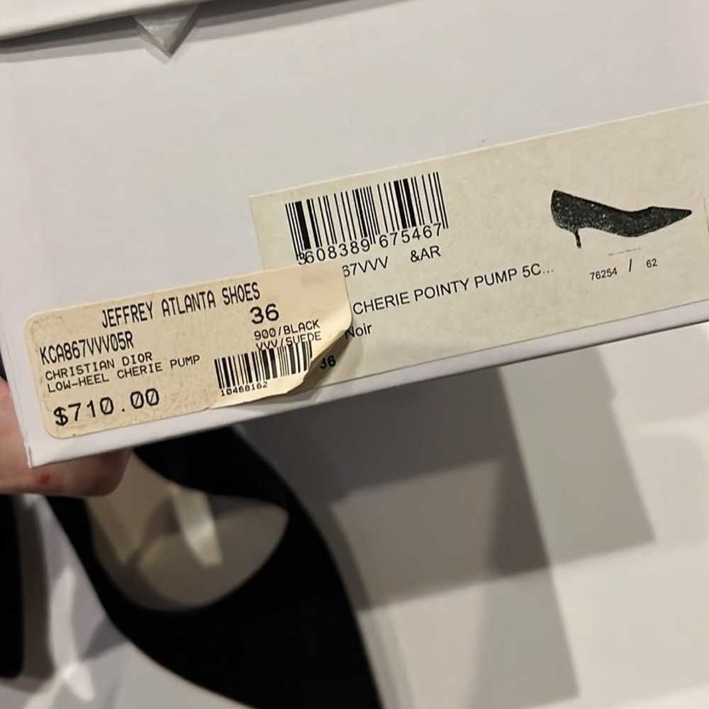Christian Dior black suede heels - image 4