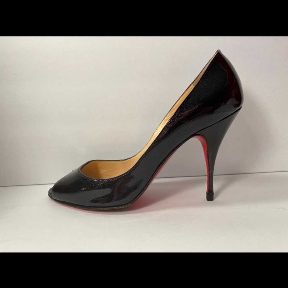 Christian Louboutin open toe pumps patent leather… - image 2