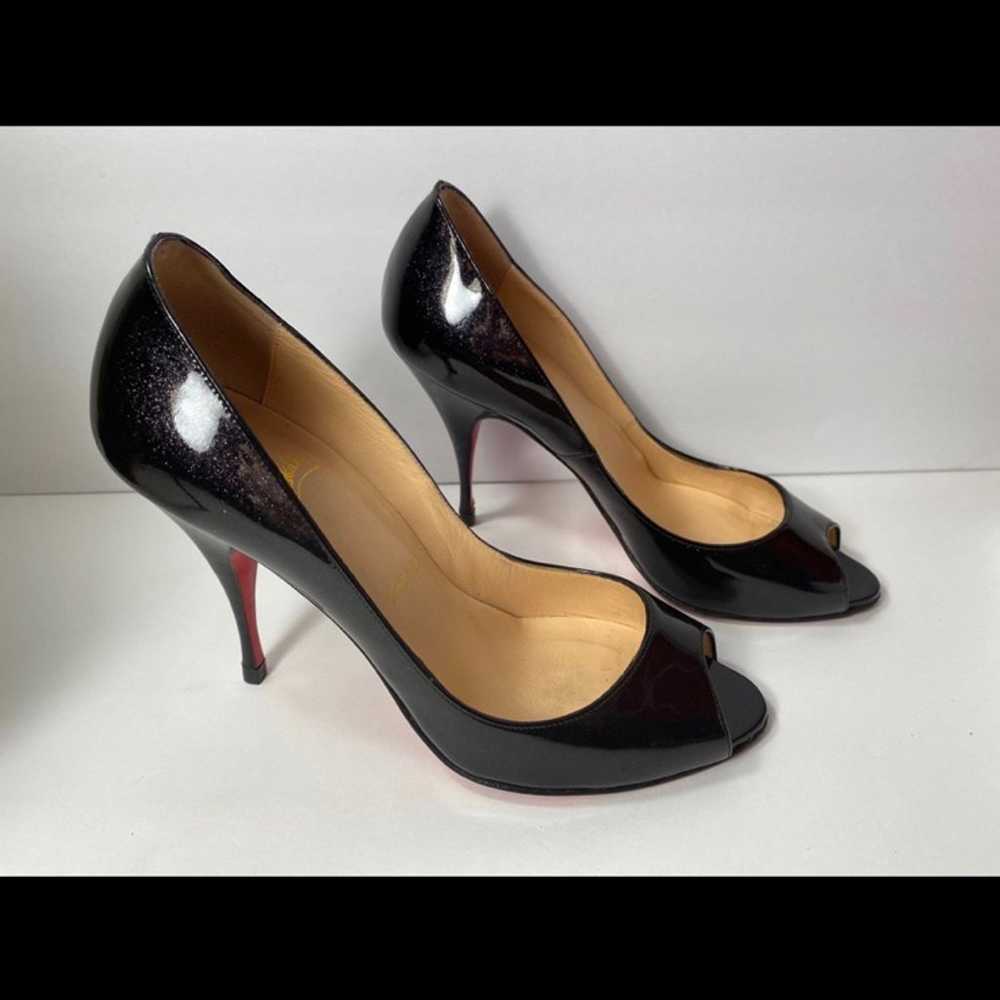 Christian Louboutin open toe pumps patent leather… - image 3