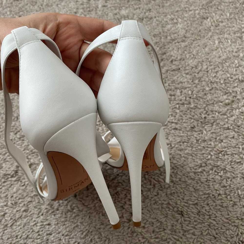 Alexandre Birman White Clarita Bow Leather Sandal… - image 2