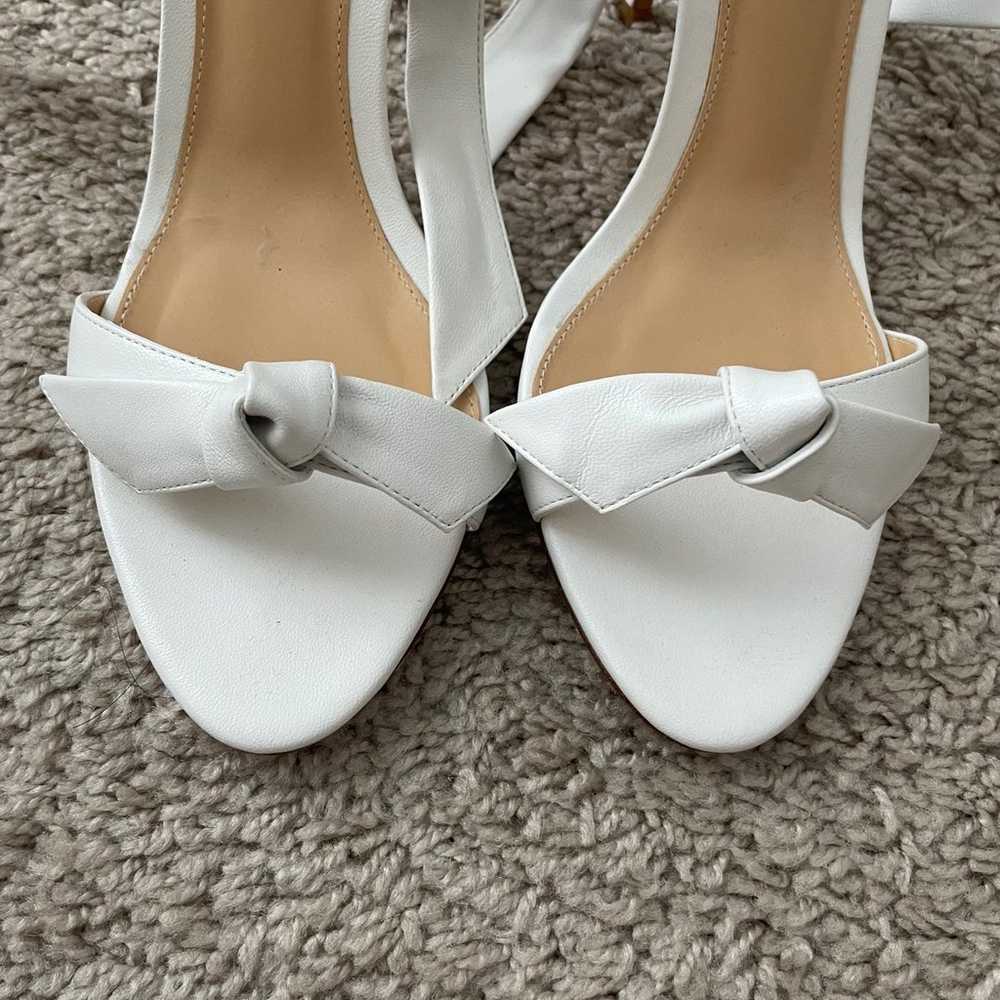 Alexandre Birman White Clarita Bow Leather Sandal… - image 4