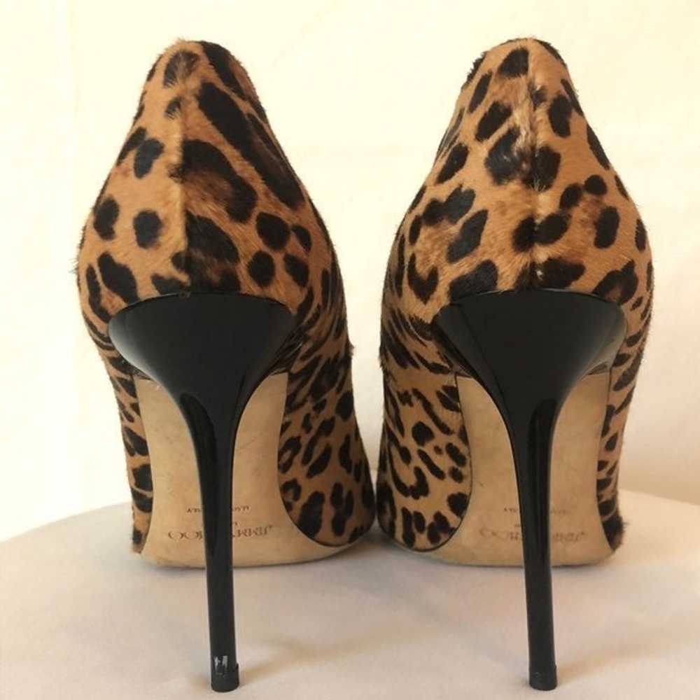 Jimmy Choo Leopard Patent Toe Heels 11 - image 6