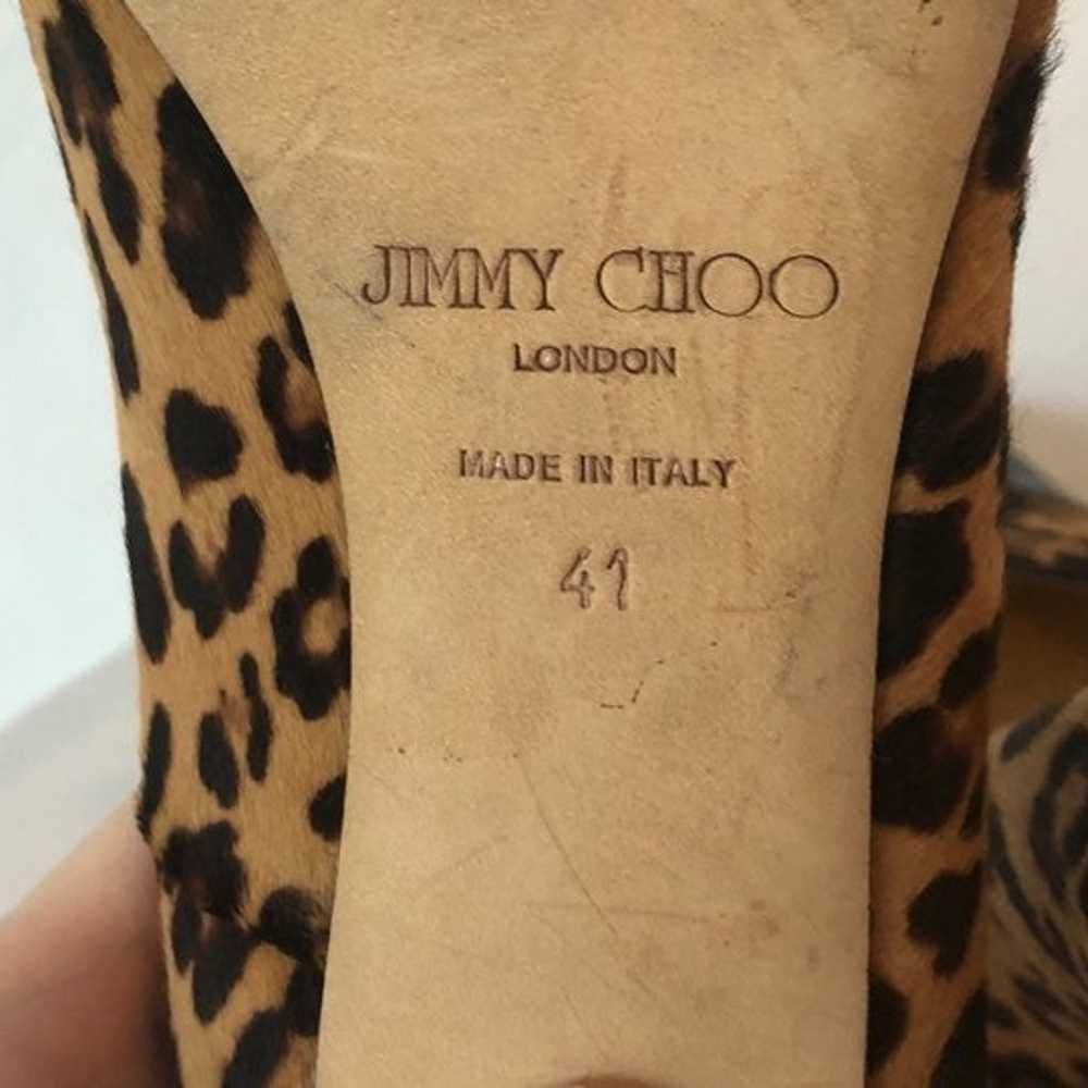 Jimmy Choo Leopard Patent Toe Heels 11 - image 8