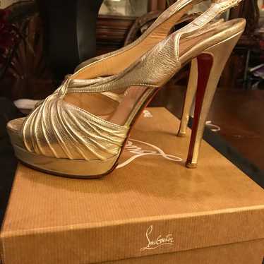 Christian Louboutin Gold Heel