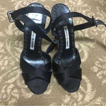 black strap heels
