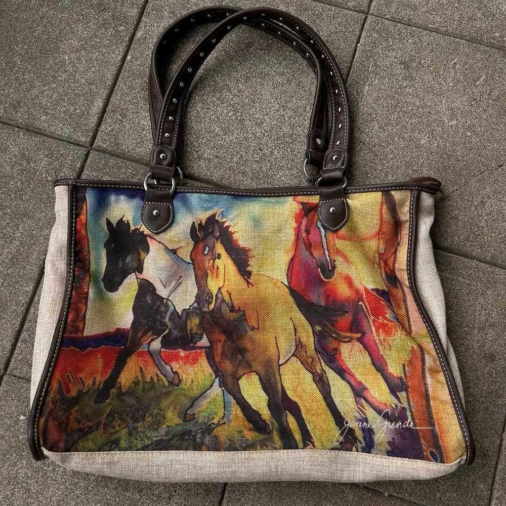 Vintage Montana west horse purse - image 1