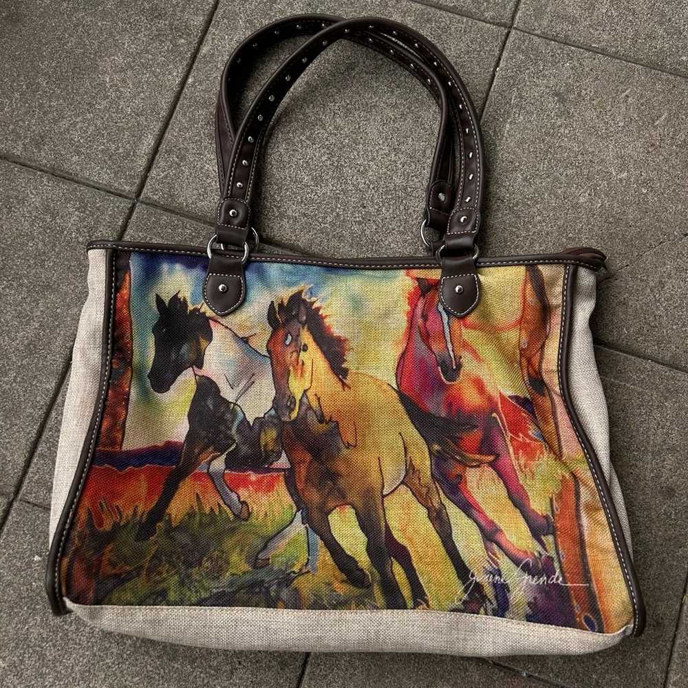 Vintage Montana west horse purse - image 2