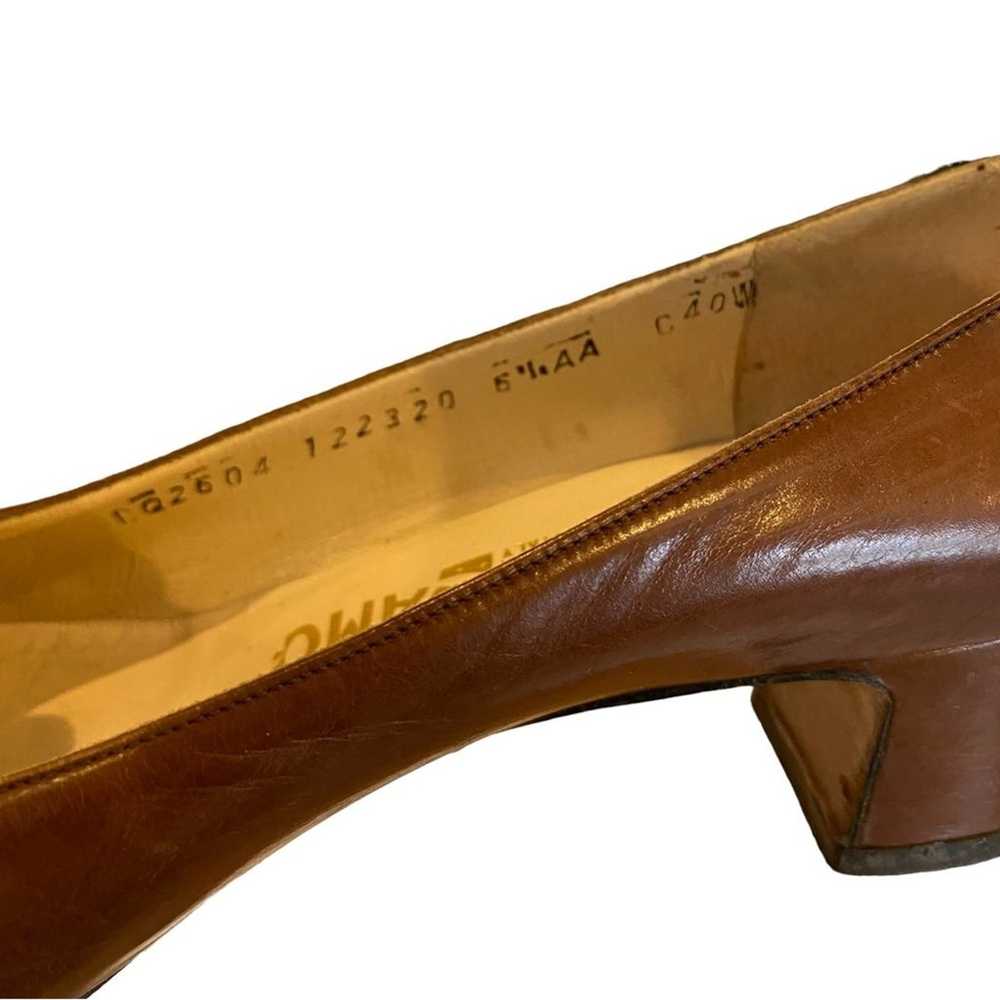 Vintage Salvatore Ferragamo Shoes Womens 6.5AA He… - image 11