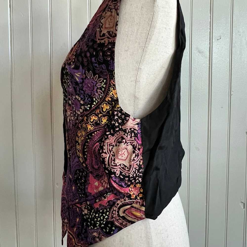 Vintage Fashion Passport Paisley Vest - image 2