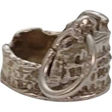 800 Silver Roman Colosseum Charm E327 - image 1